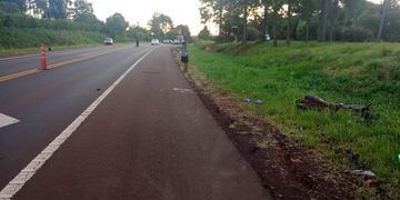 Un motociclista falleció tras chocar con un colectivo en Alem.