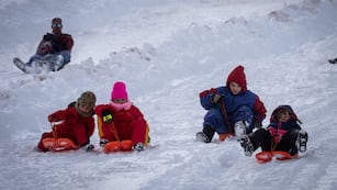 Día de la Niñez en Mendoza. ¿Los más chicos podrán disfrutar de la nieve en su día? Foto: Ignacio Blanco / Los Andes