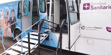 Ómnibus Sanitario en Rafaela