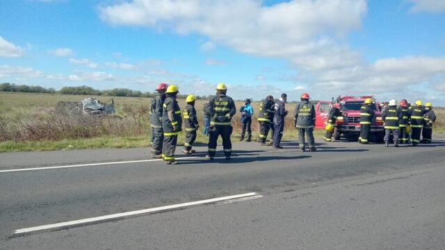 Accidente en el kilómetro 351 de la Ruta 51 - Foto: Alvear Vive