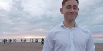 El joven continúa desaparecido tras haber ingresado en un kayak al mar. (Gentileza)