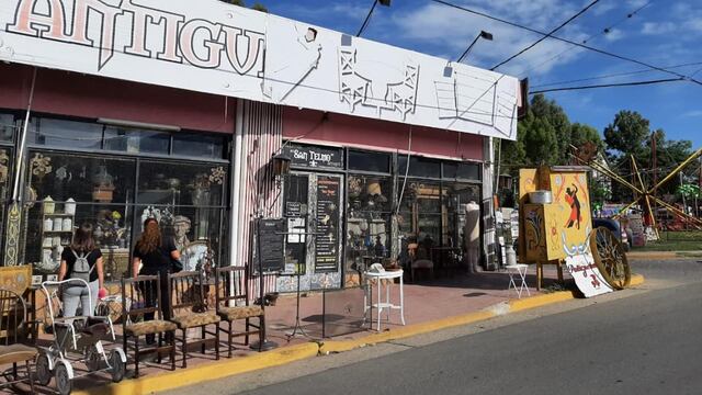 Tienda de antigüedades en La Falda.