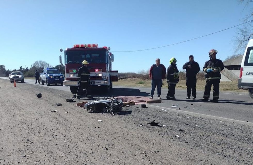 Sur de Córdoba: por un accidente fatal, cortaron la ruta nacional 8