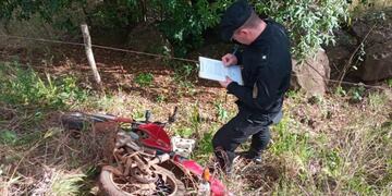 Recuperan motocicleta robada en San Pedro.