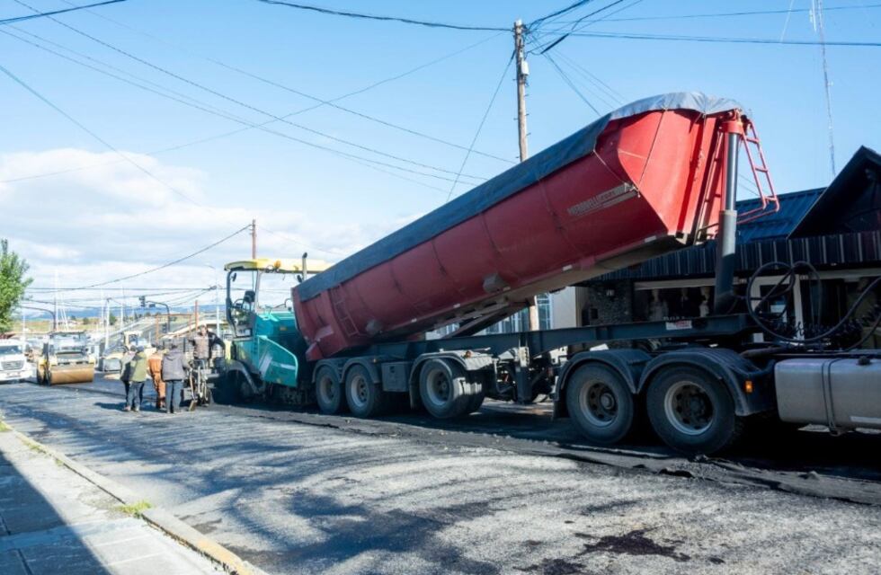 Finalizó la repavimentación de la calle Piedrabuena entre San Martín y Maipú de la ciudad de Ushuaia