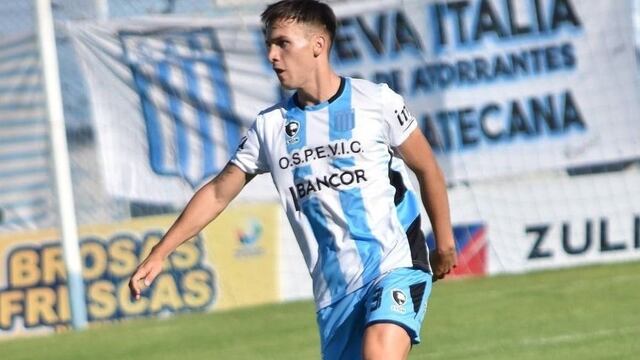 Santiago Rinaudo, lateral por derecha o por izquierda, jugará en Godoy Cruz (Prensa Racing).