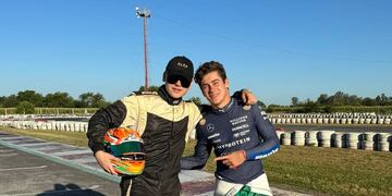 Colapinto y Bizarrap se animaron a competir en karting (Instagram)
