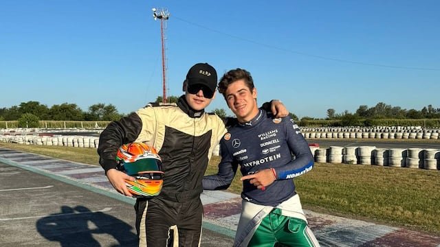 Colapinto y Bizarrap se animaron a competir en karting (Instagram)