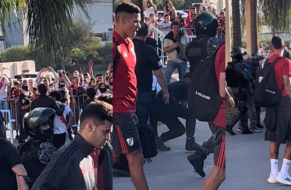 Susto en River: el video de un hincha saltando las vallas que alertó a la policía y los jugadores