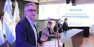 El intendente Martín Llaryora defendió el aumento del boleto, en enero.