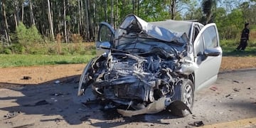 Accidente en cadena en Gobernador Roca: hay dos heridos y daños materiales.