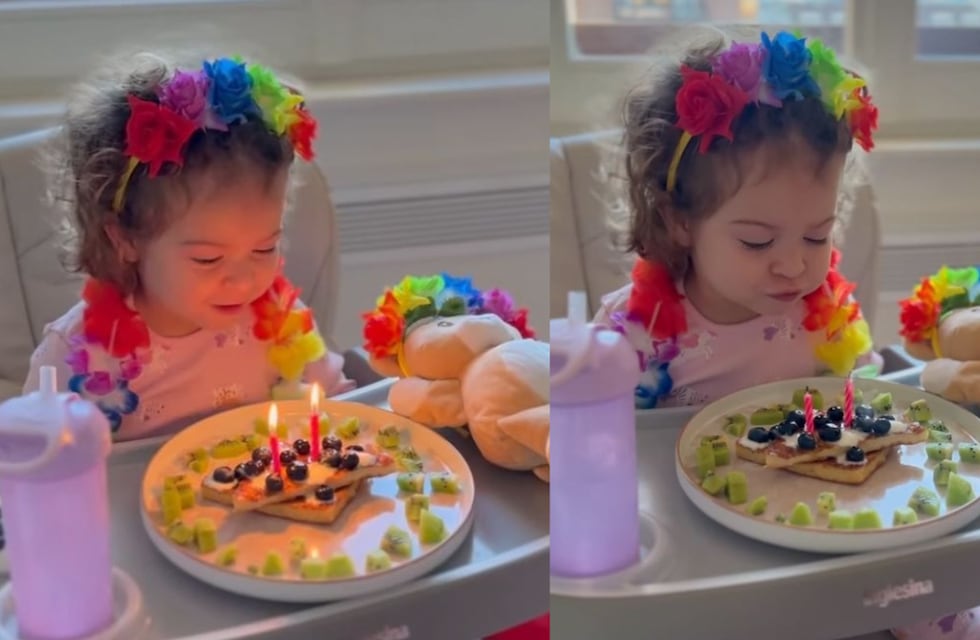 Nina, la hija de Agustina Gandolfo y Lautaro Martínez, cumple dos años y su mamá compartió una divertida foto