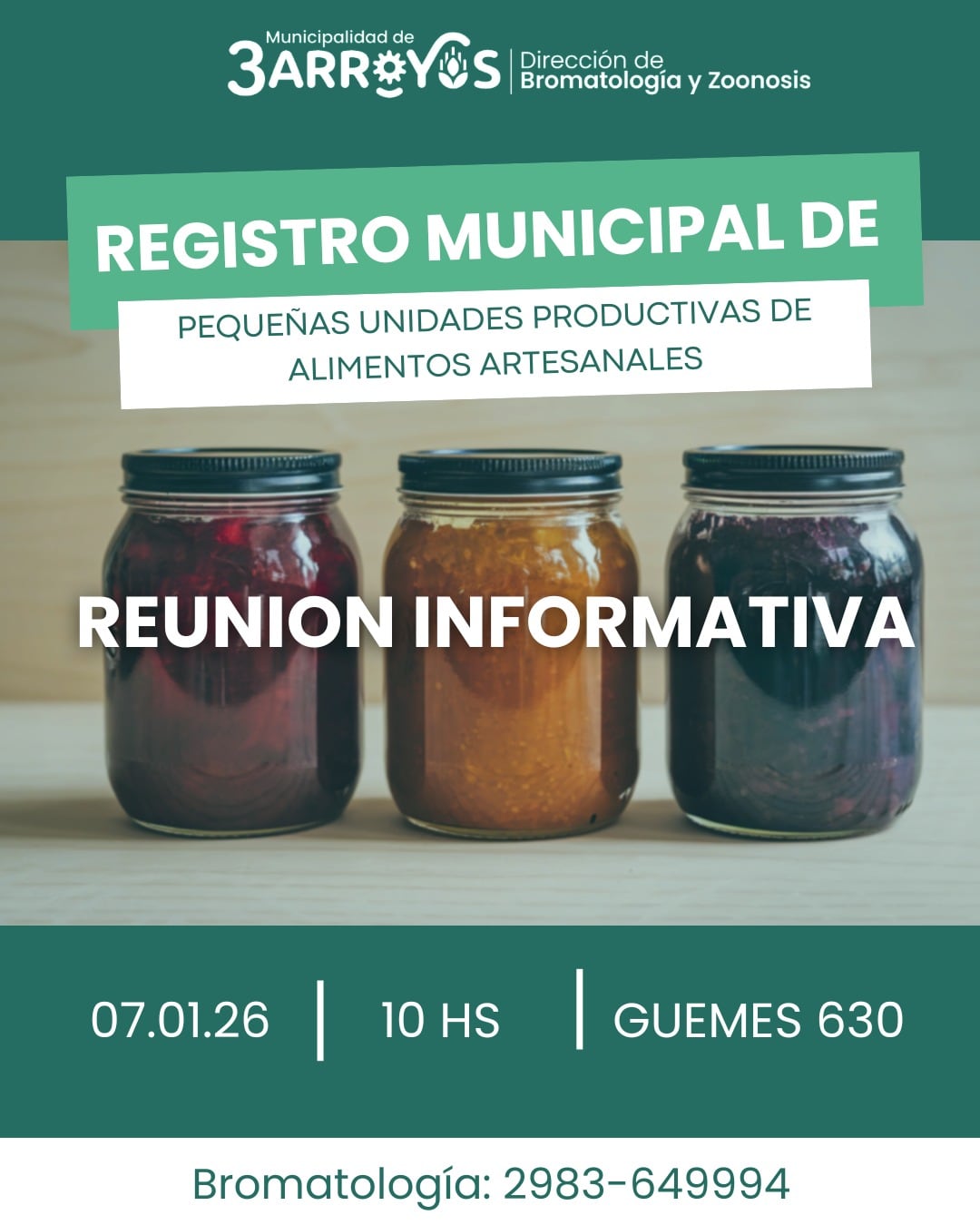 Reunión informativa del Registro Municipal de Pequeñas Unidades Productivas de Alimentos Artesanales