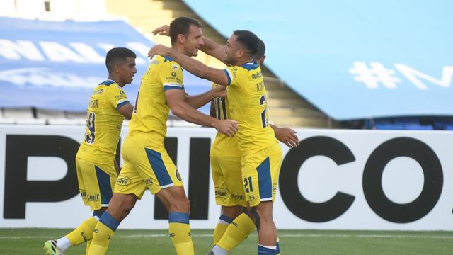 Diego Novaretti convirtió ante el Tomba su primer gol en el fútbol profesional.