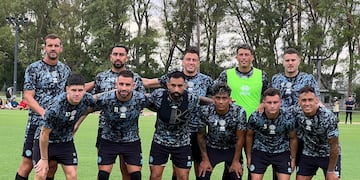 El equipo de Belgrano para el primer amistoso con Lanús (Prensa Belgrano)