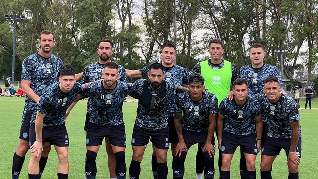 El equipo de Belgrano para el primer amistoso con Lanús (Prensa Belgrano)