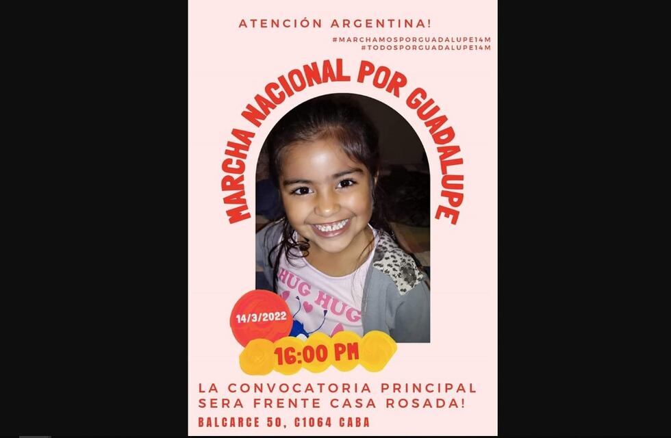 Convocan a una marcha nacional por Guadalupe Lucero