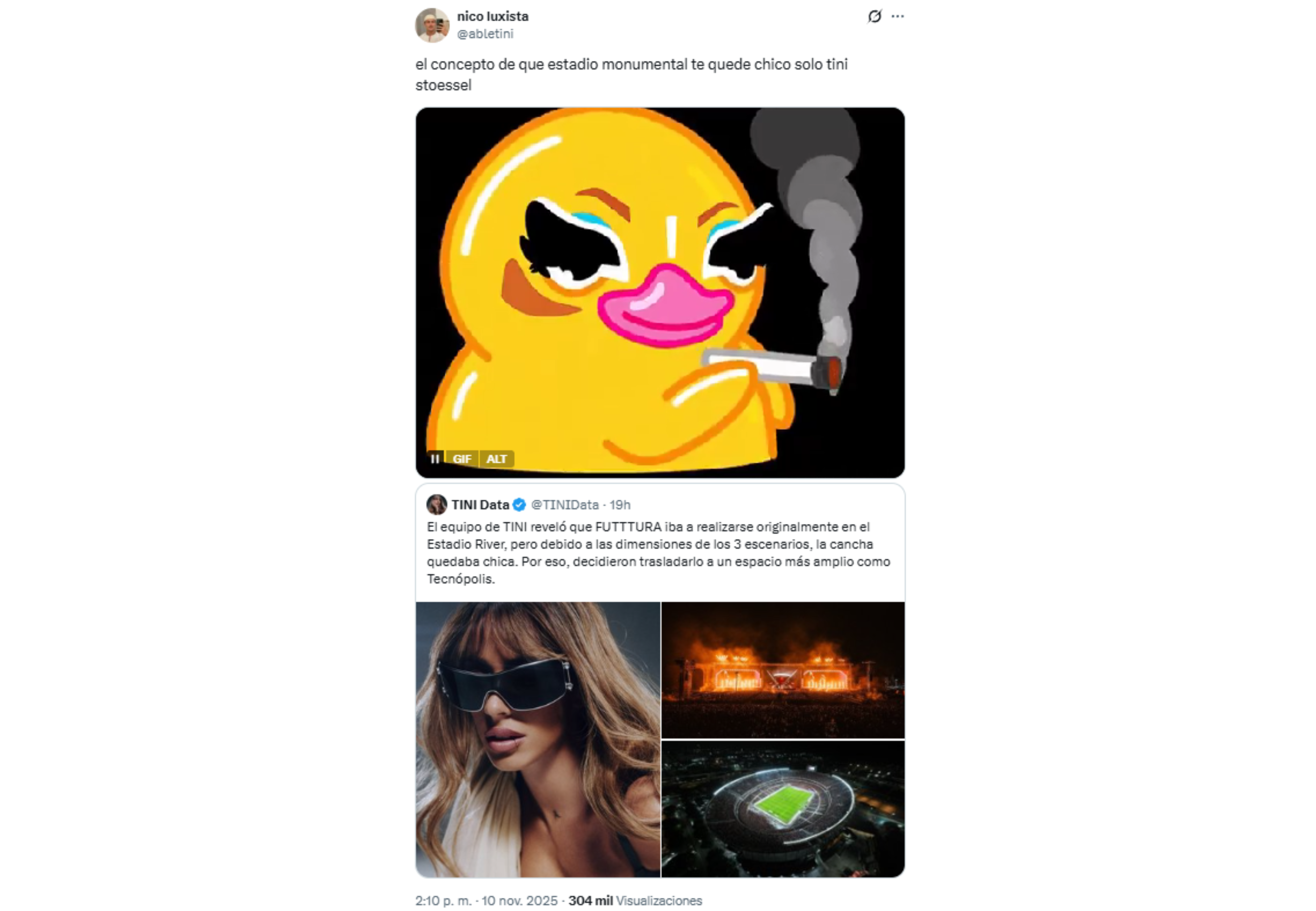 La reacción de los fans.