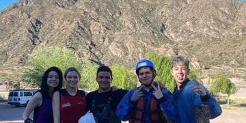 Los influencers estuvieron realizando actividades al aire libre en Mendoza.