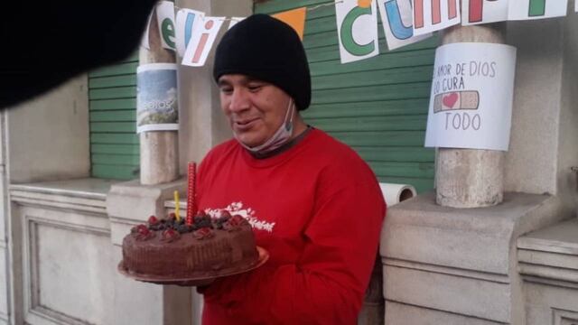 La torta que le hicieron a Cristian. (@everarnoldo)