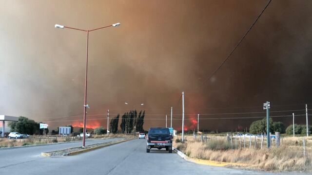 Las llamas arrasaron con todo en la Comarca Andina.