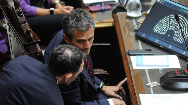 Martín Menem, en el debate de la ley ómnibus. Foto Federico Lopez Claro