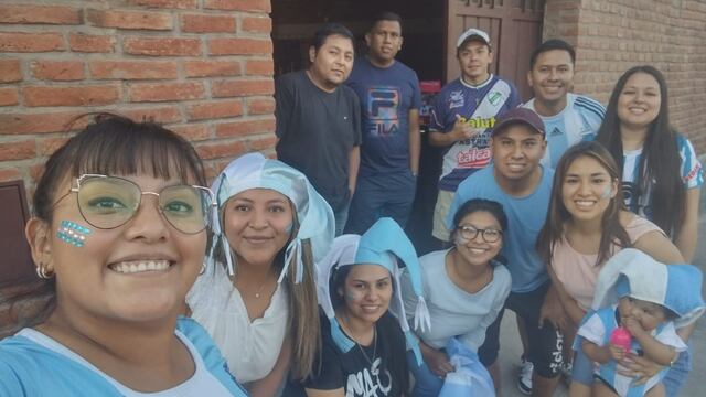 El festejo por el triunfo de la Selección Argentina se vivió en familia y con amigos en Jujuy.