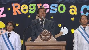 El gobernador Carlos Sadir declaró inaugurado el ciclo lectivo 2024 en Jujuy este lunes.