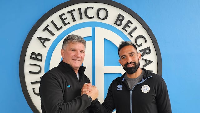 Ariel Rojas junto a Luifa Artime (Belgrano)
