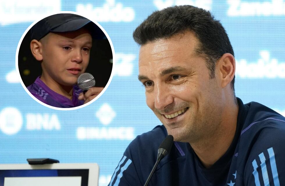 Imposible no emocionarse: conocé al pequeño de Salta que hizo llorar a Lionel Scaloni