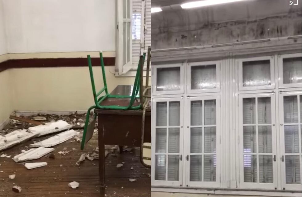 El diluvio en Paraná provocó destrozos e inundaciones en escuelas