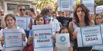 UVA. Deudores de créditos UVA se quejan por la actualización. (Facundo Luque / Archivo)