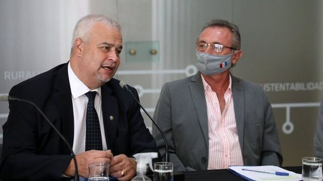 El fallecido Jorge Torelli junto al rafaelino Daniel Costamagna