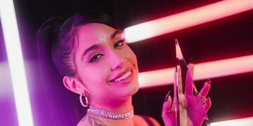 María Becerra en los Latin AMAs.