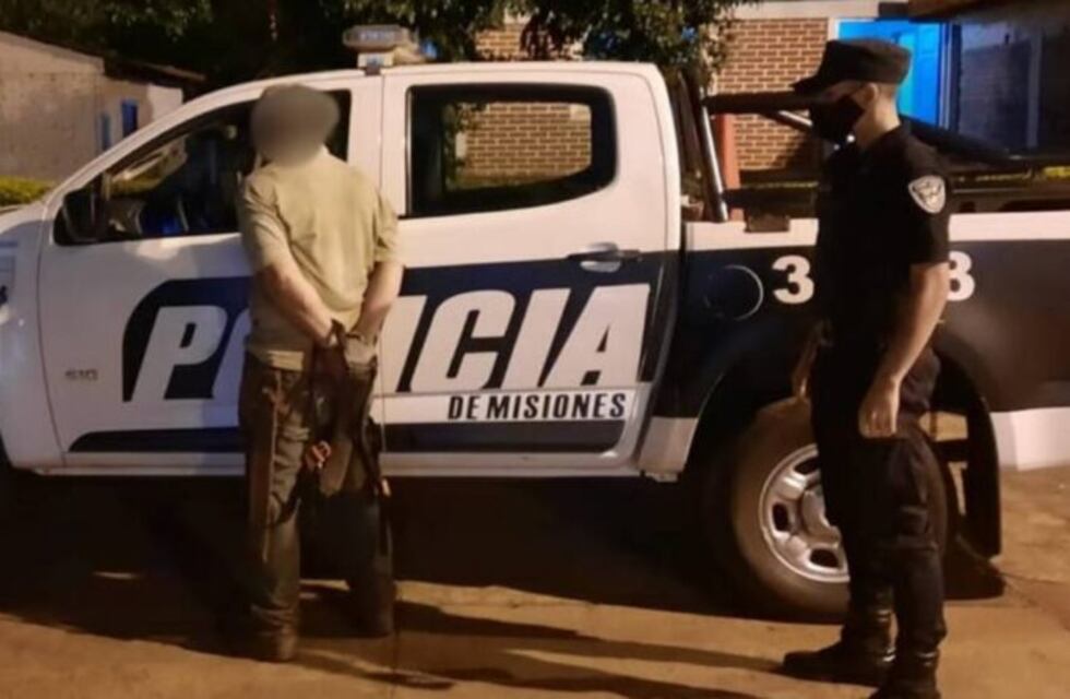 Campo Viera: intentó agredir a su pareja con un machete y terminó detenido