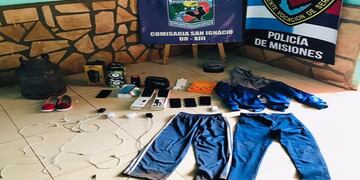 Recuperan elementos robados tras un allanamiento en San Ignacio.