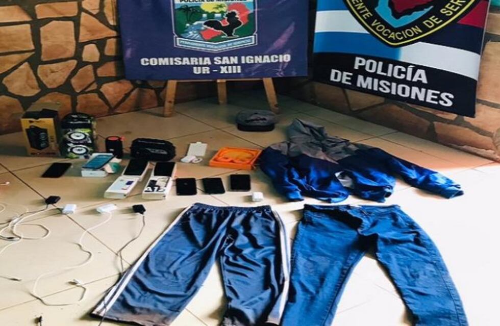 Recuperan elementos robados tras un allanamiento en San Ignacio