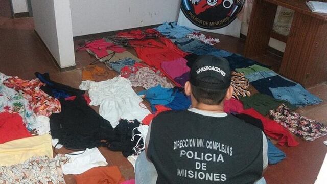 Allanaron una vivienda e incautaron prendas que habrían sido sustraídas de la boutique asaltada