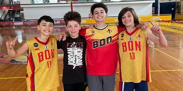 Martiniano Quinteros, Ramiro Maggi, Santiago Medina Canutti y Manu Montivero ganaron la etapa inicial de la Liga Federal U 13 con Bahiense del Norte.