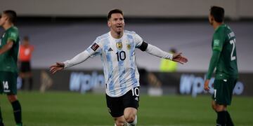 El capitán argentino abrió el marcador con un zurdazo inatajable. / AFP