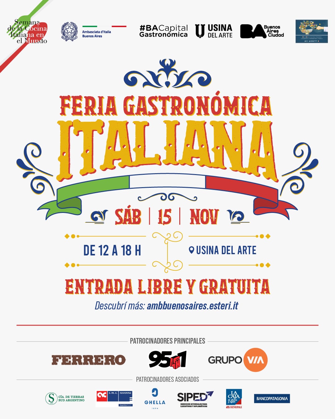 Información general de la Feria Gastronómica Italiana.
