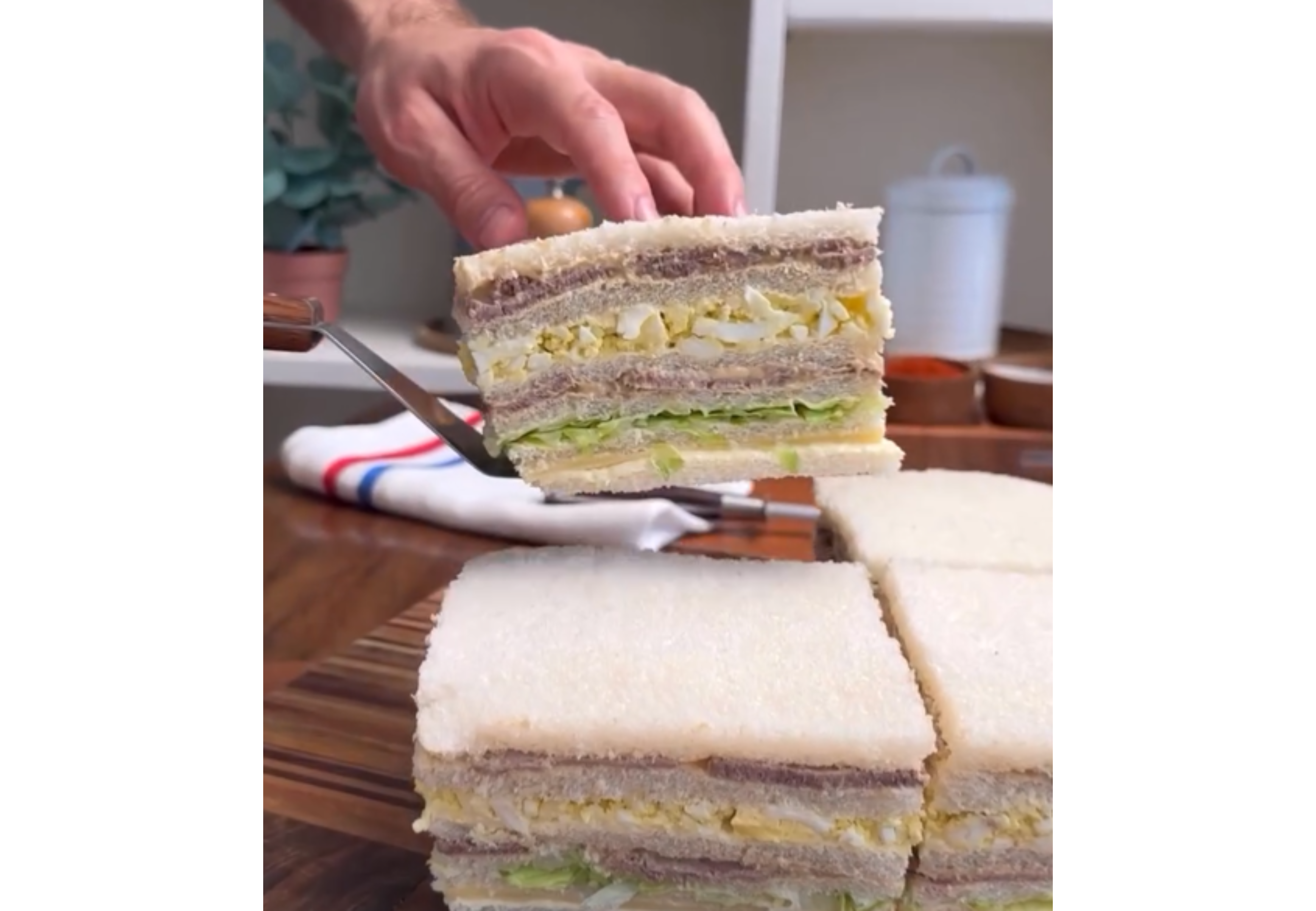 Así quedan los sanguchitos.