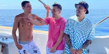 Di María, Lo Celso y Paredes descansan en Ibiza