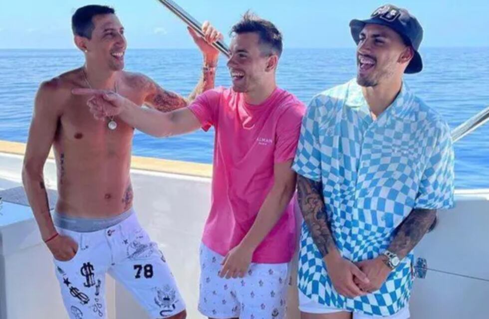 Las divertidas vacaciones de Ángel Di María, Giovani Lo Celso y Leandro Paredes con un elefante blanco