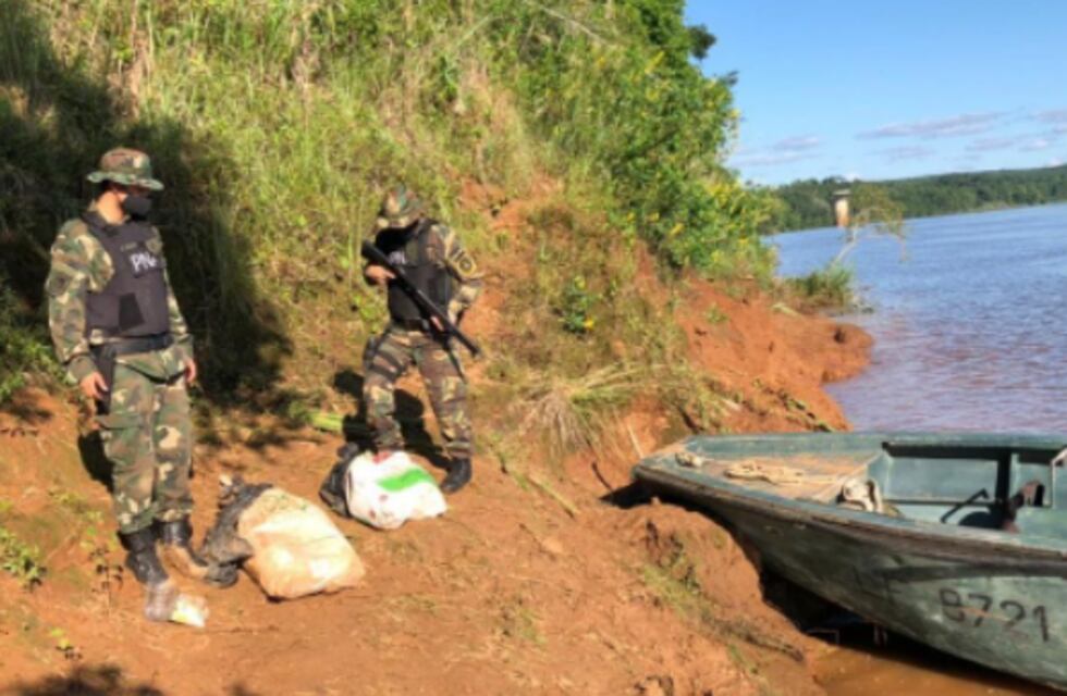 Prefectura Naval Argentina decomisó marihuana en Puerto Iguazú