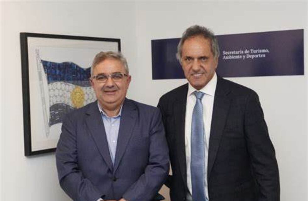 Jalil mantuvo una reunión con el secretario de Turismo, Daniel Scioli