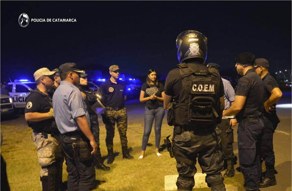 Un operativo que incluyó drones, Infantería y canes