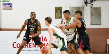 Federico Mariani y Fabián Jaimes, en otra derrota de Atenas (Federico Levita / Prensa San Martín).