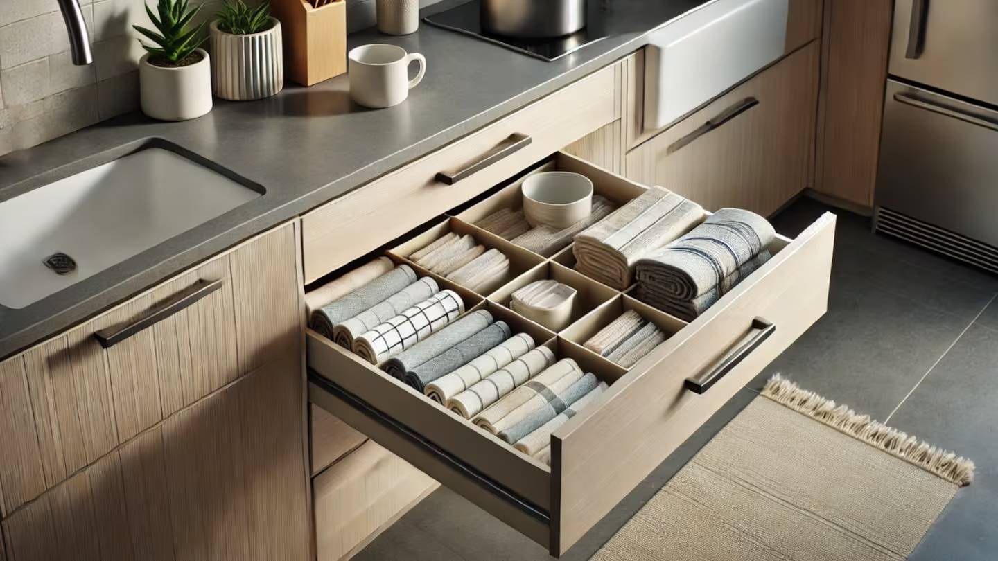 Los nuevos modelos de organizadores de cocina ofrecen opciones versátiles y adaptadas a todo tipo de necesidades (Foto: Chat GPT)