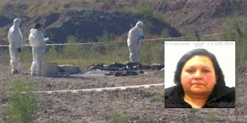 La imagen es la de María Aida Oliva, la víctima, cuyo cuerpo fue encontrado esta mañana en la zona de Papagayos.